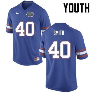 Youth Florida Gators #40 Nick Smith NCAA Nike Blue Authentic Stitched College Football Jersey OLD4162NJ